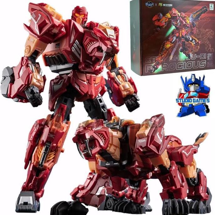 Jual Cang Toys CT-01 Ferocious - Transformers G1 Rampage Predaking ...
