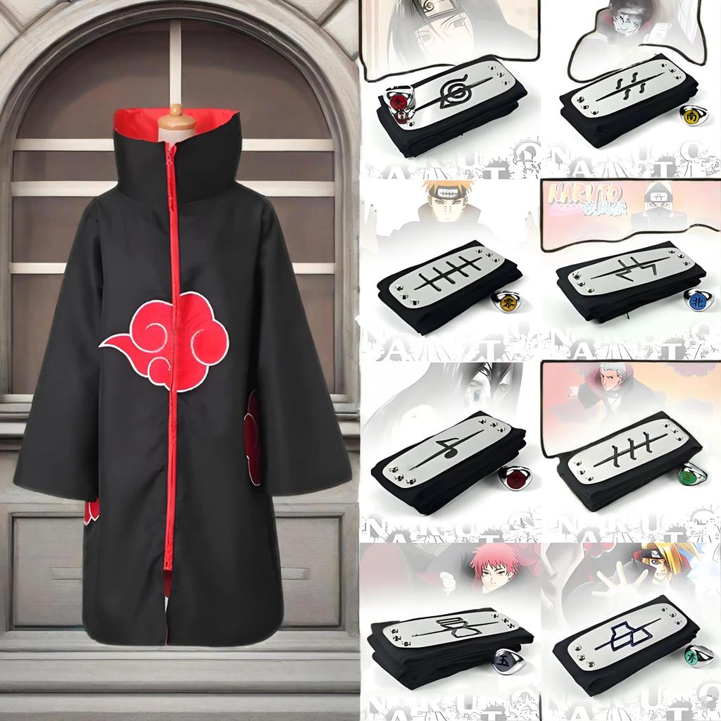Jual Anime Naruto Akatsuki Akatsuki Uchiha Itachi Clock Costume Cosplay ...