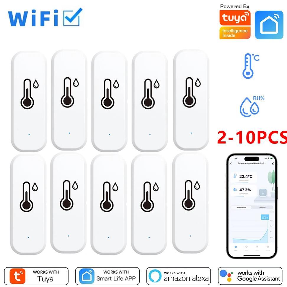 Jual Tuya Smart WiFi Temperature And Humidity Sensor Indoor Thermometer ...