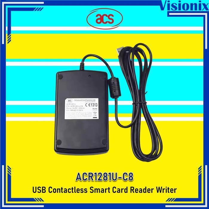 Jual Acr120 / Acr1281U-C8 Smart Card Reader Writer Rfid 13.56Mhz Mifare ...