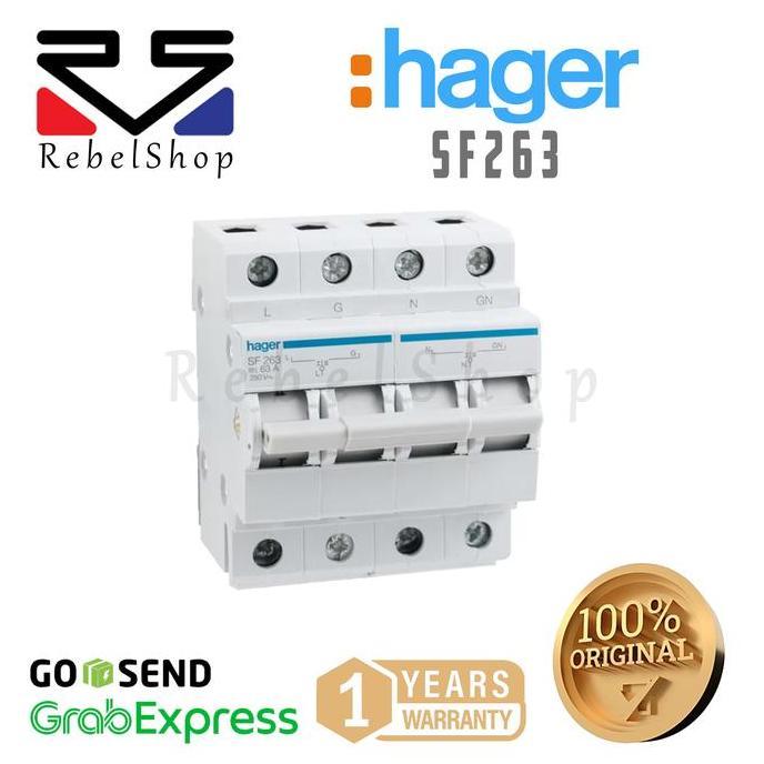Jual HAGER CHANGE OVER SWITCH SF263 2P 63A COS OHM SAKLAR PLN GENSET ...