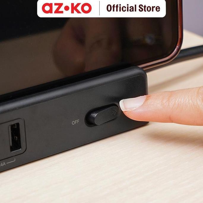Jual AZKO Krisbow Stop Kontak 2 Soket Usb A & Type C Electric Socket ...