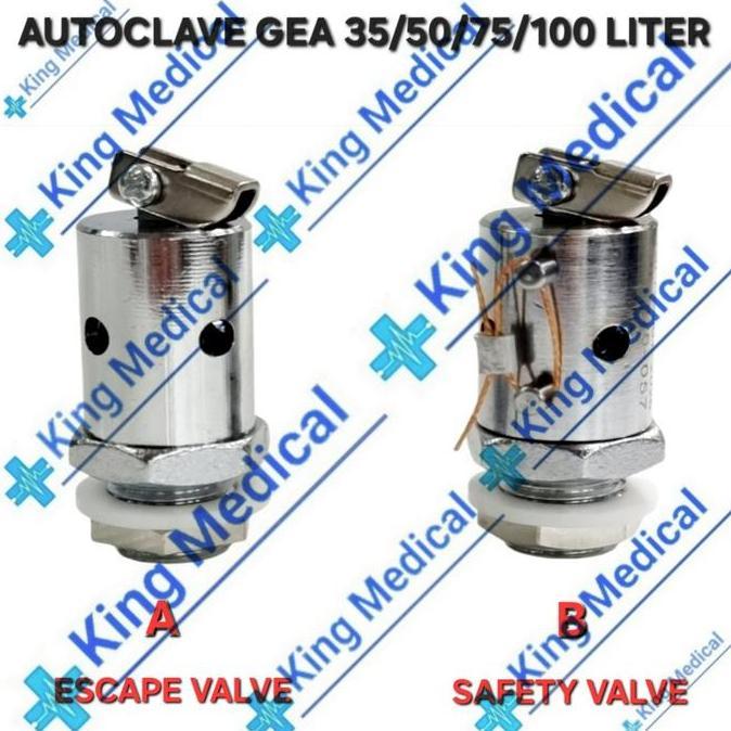 Jual Safety Valve - Air Escape Valve Autoclave GEA 35/50/75/100 Liter ...