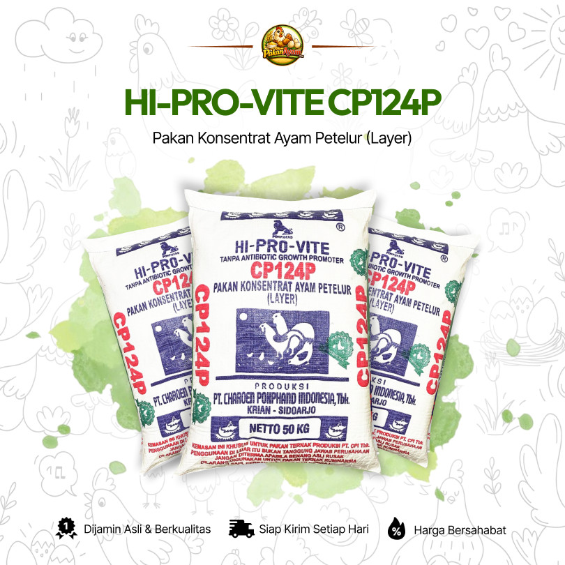 Jual HI-PRO-VITE CP124P - Pakan Sentrat Ayam Petelur - Charoen Pokphand ...