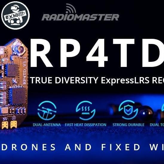 Jual RADIOMASTER RP4TD ELRS EXPRESSLRS 2.4GHZ TRUE DIVERSITY RECEIVER ...