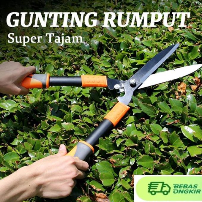 Jual gunting rumput tanaman gagang karet panjang 48 cm | Shopee Indonesia