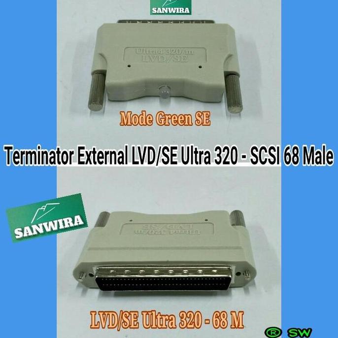 Jual Terminator External LVD/SE 320 - SCSI 68 pin Male with Led ...