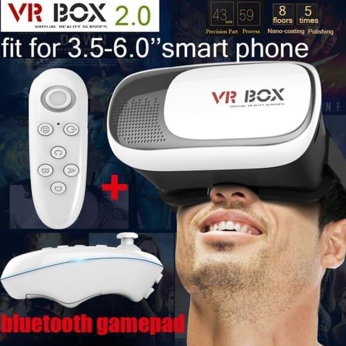 Jual SMARTPHONE GAMES VR BOX REMOTE BLUETOOTH JOYSTICK KACAMATA VIRTUAL ...