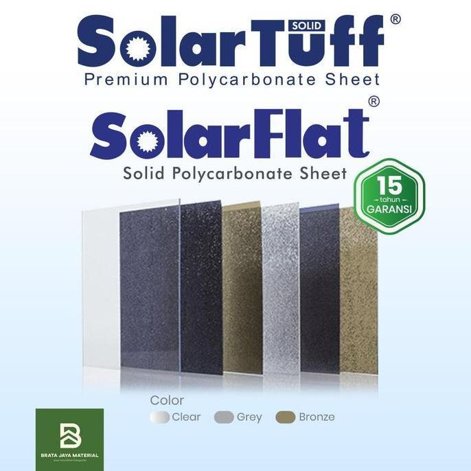 Jual SOLARTUFF SOLID SOLAR TUFF ATAP POLYCARBONATE 1.2MM - GARANSI 15 ...
