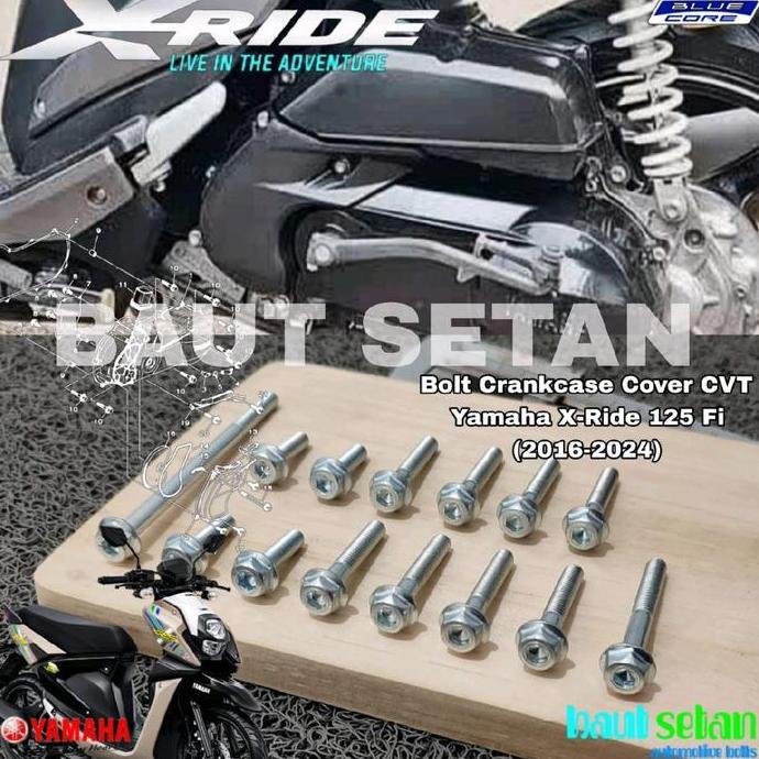 Jual Promo Baut Set Blok Cvt Yamaha X-Ride 125 Mode dua kunci COD ...