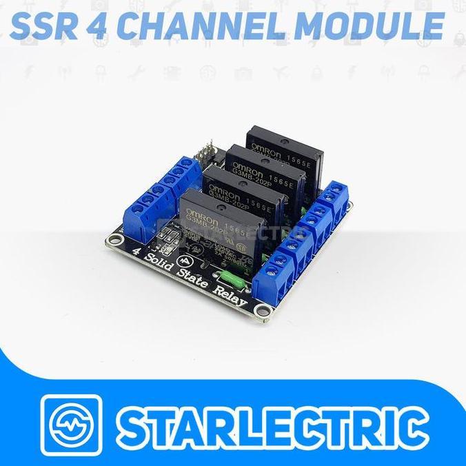 Jual SSR Solid State Relay Module 4 Channel 5V DC MURAH! | Shopee Indonesia