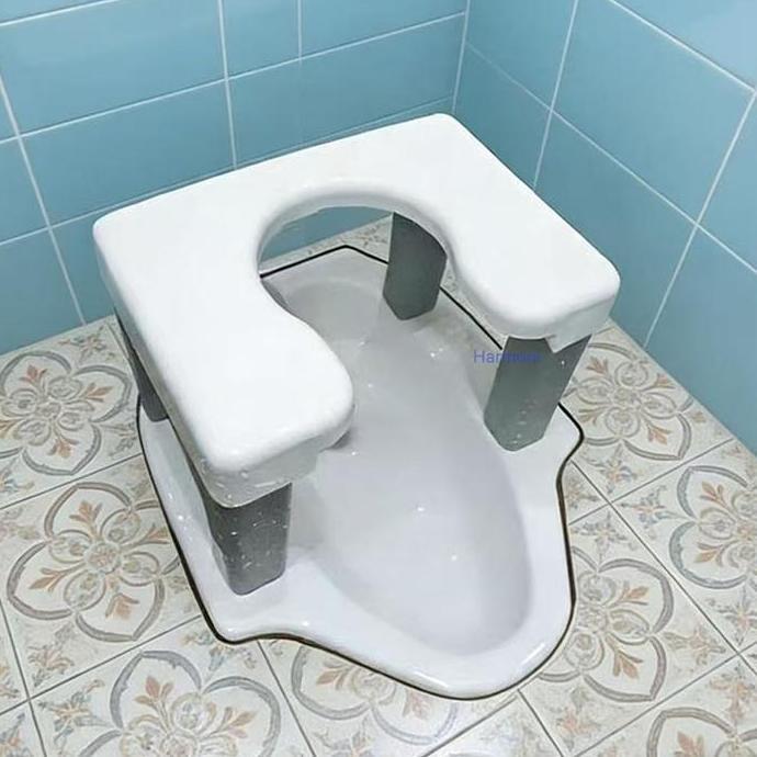 pablo.ntoo - terbaru toilet duduk kursi toilet jongkok bahan plastik tebal anti slip toilet