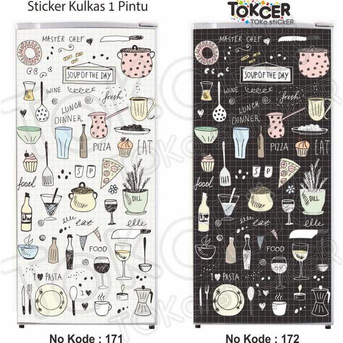 Jual Dekdok- Stiker Kulkas 1 Pintu Atau 2 Pintu Standar Masterchef ...