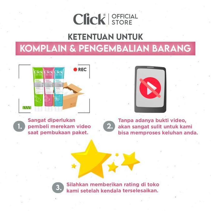 Jual Whtting- Click Natural Toothpaste Whitening + Cavity Protection ...