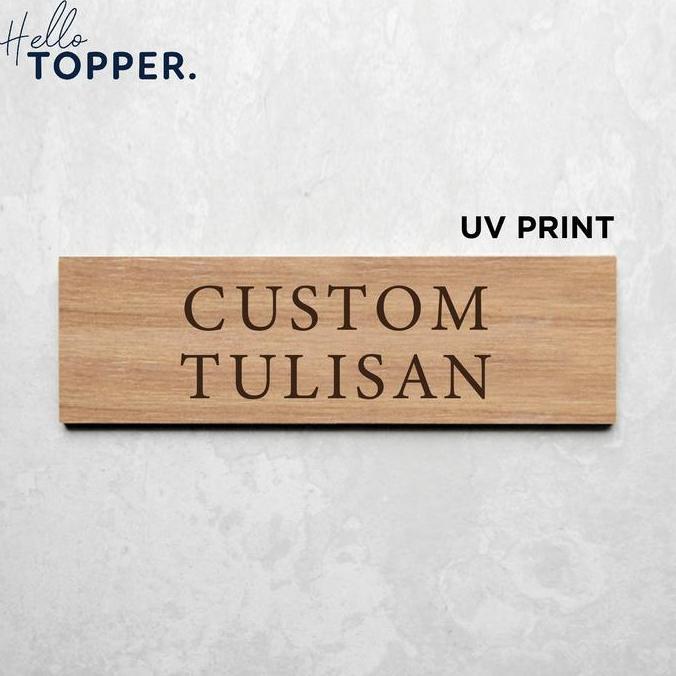 Jual Balala- Custom Tulisan Sign Board Uv Print Kayu - Kyoto Style ...