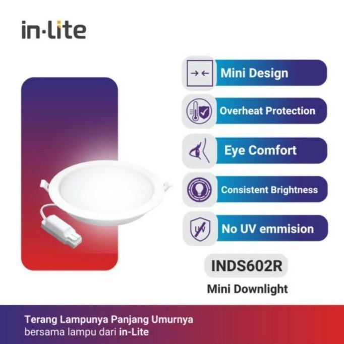 Jual LAMPU LED PLAFON INLITE SLIM DOWNLIGHT 16W 16 WATT - INDS602R ...