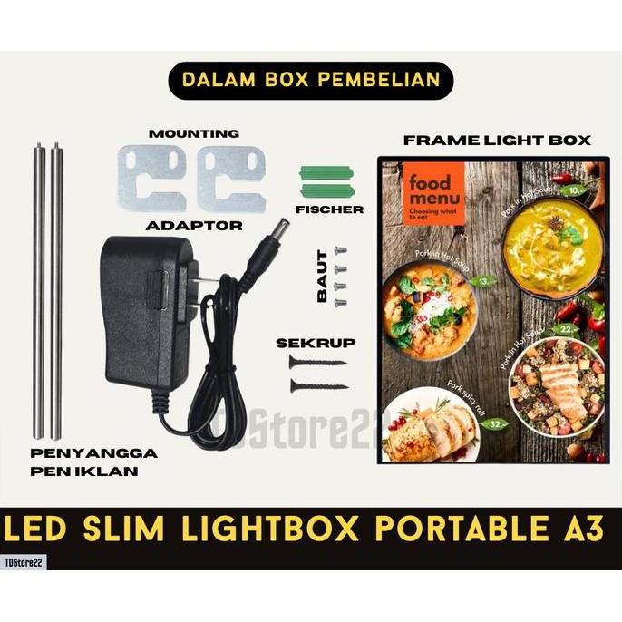Jual SLIM LHT BOX LED FRAME ADVERTISING - DISPLAY POSTER LED A3 GARANSI ...