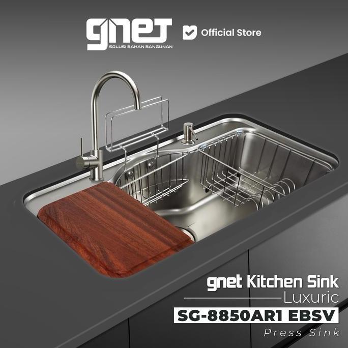 Jual GNET Kitchen Sink Luxuric SG-8850AR1 EBSV Bak Cuci Piring ...