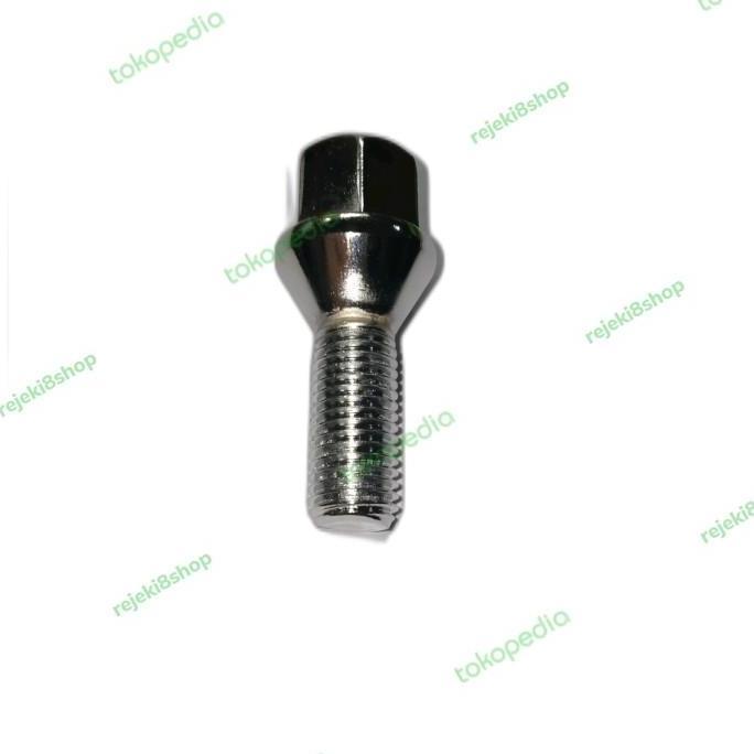 Jual Baut Roda Mercy, BMW, Mazda, VW panjang 27mm M.12 bolt nut ...