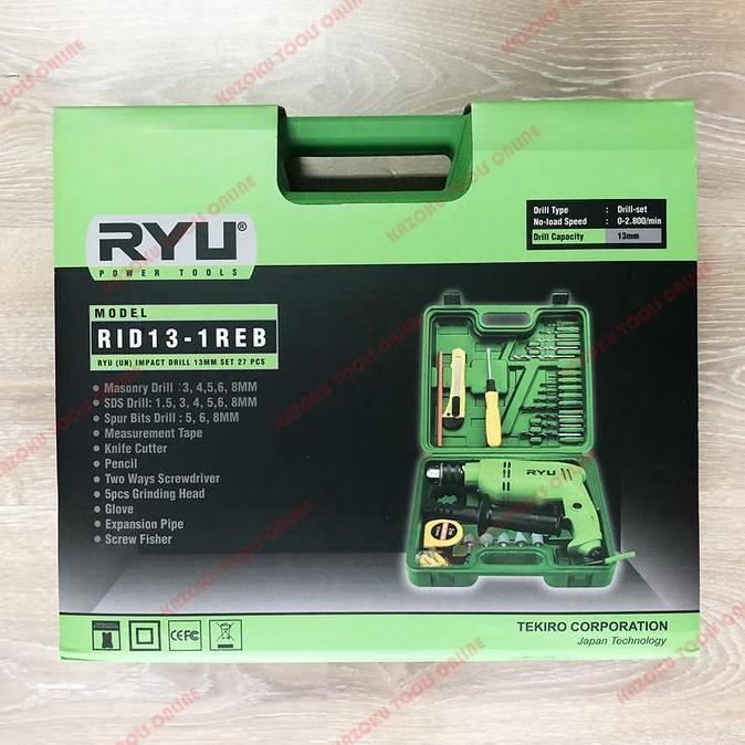 Jual Miliki Paket Mesin Bor Tembok Ryu Rid 13-1 Reb / Mesin Bor Beton ...