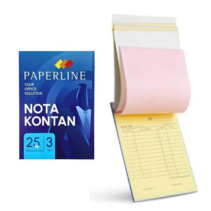 Jual Nota Kontan Besar 3 Ply Paperline isi 10 Buku per Pack | Shopee ...
