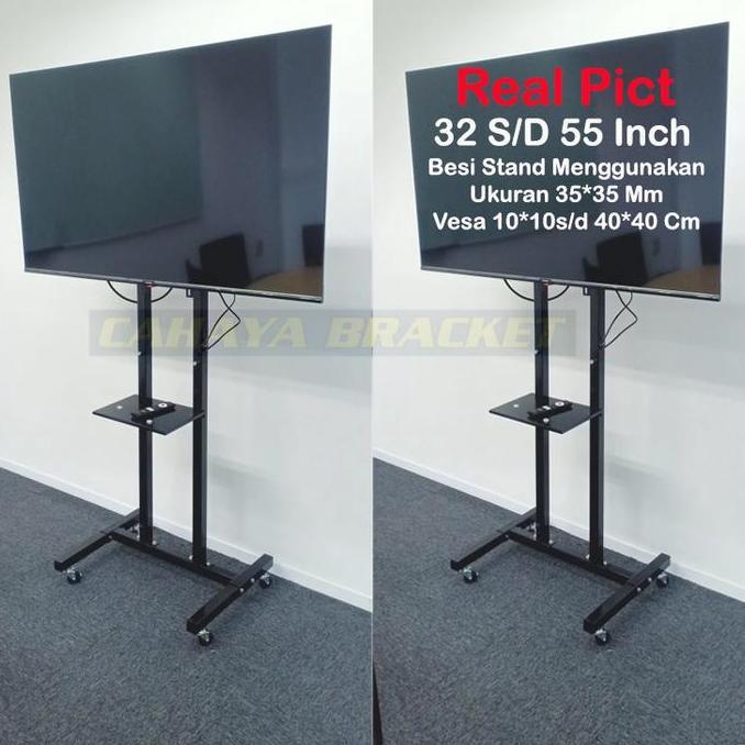 Jual Bracket Braket Tv Standing 55 50 43 40 32 24 Inch, Standing Tv ...
