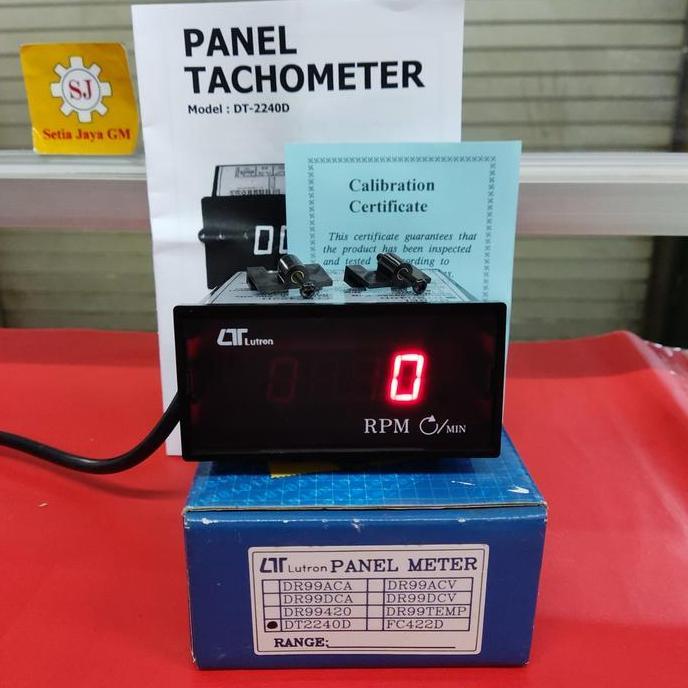 Jual RORONOA- LUTRON DT-2240D Panel Tachometer (5 to 100.000 RPM ...