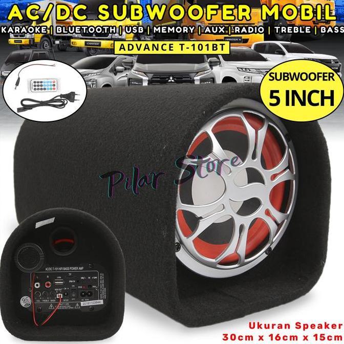 Jual Speaker Bluetooth Full Bass Advance T-101BT Subwoofer 5 inch ...