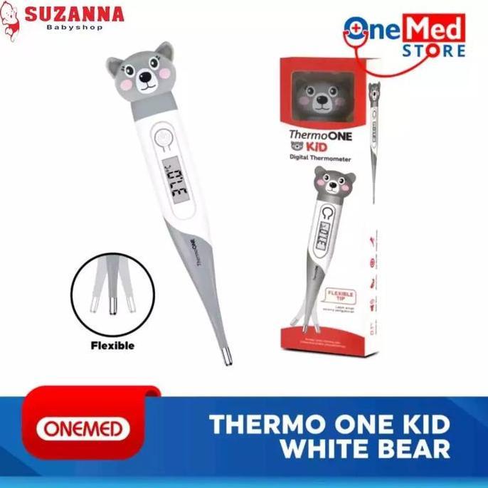 Jual Onemed Thermometer Kid Flexi ( White Bear) | Shopee Indonesia