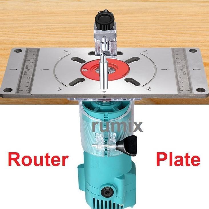Jual Router Plate Insert Aluminium Plate Router Table Meja Router ...