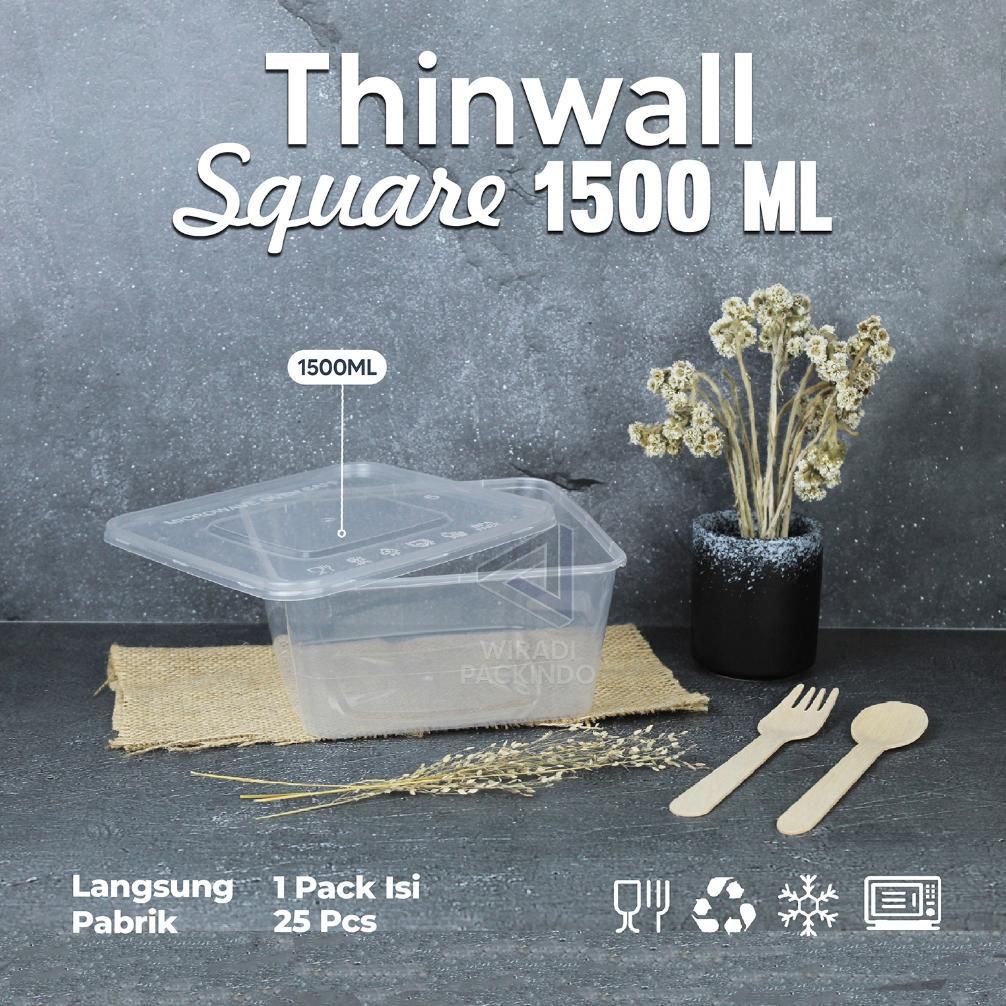 Jual Thinwall / Food container makanan / kotak makan 1500ml KOTAK ...