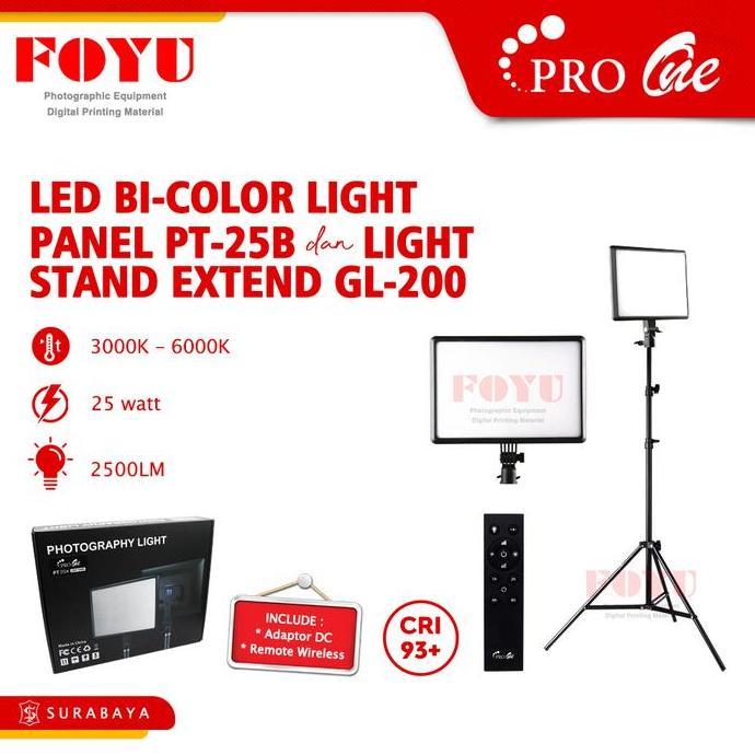 Jual LED BiColor Light Panel Continuous MUA Pro One PT-25B dan Light ...