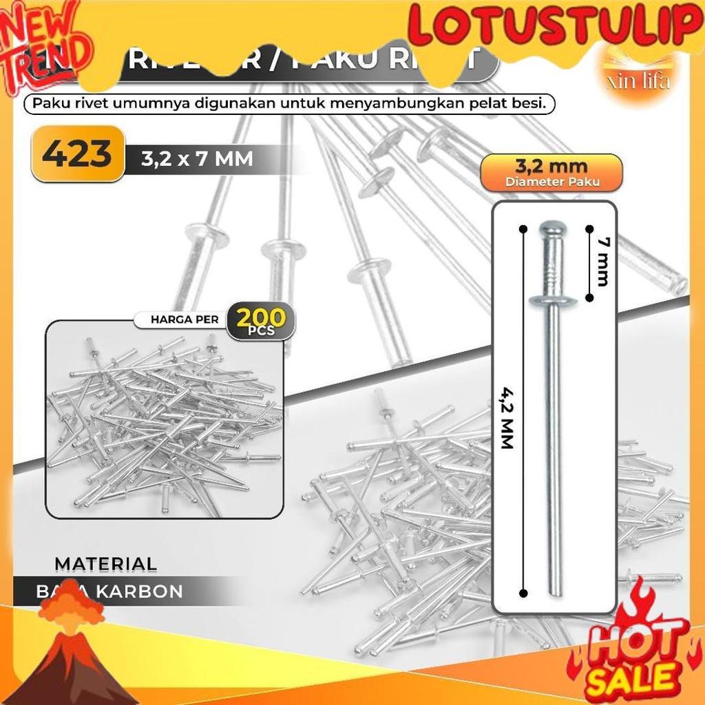 Jual New Sale Paku Rivet 423 429 Paku Rivet 435 Paku Rivet 440 450 ...