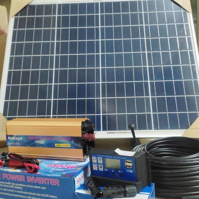 Jual SOLAR PANEL SATU SET 50 WP PANEL SURYA SATU SET | Shopee Indonesia