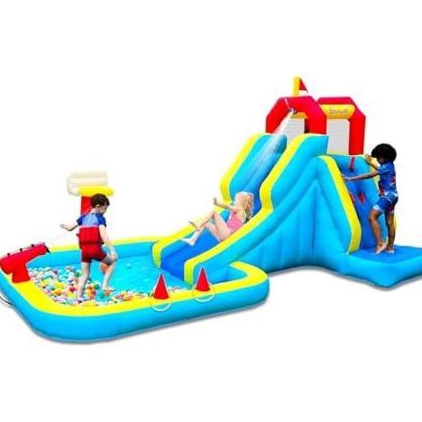 Jual Inflatable Water Slide, Blow Up Water Slide with Climbing Wall ...