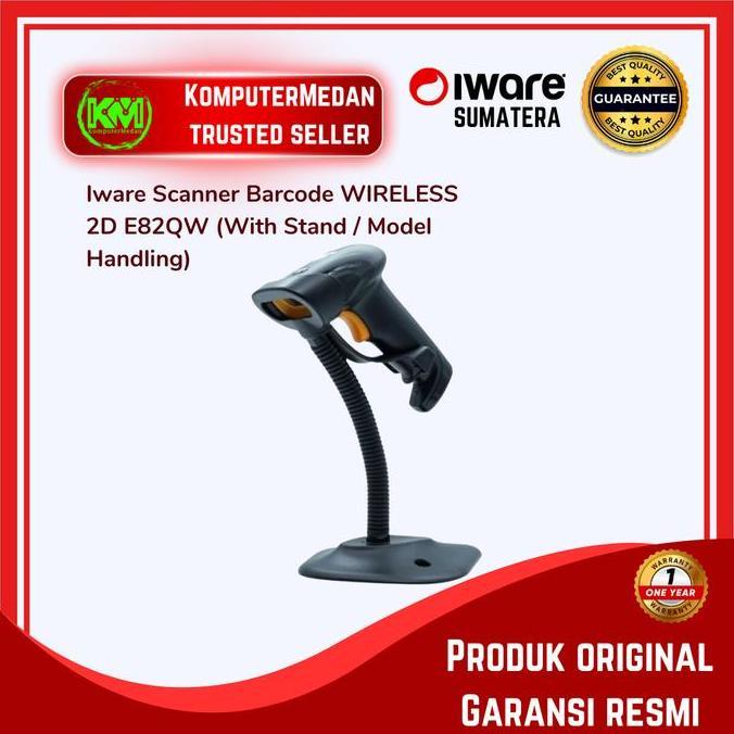 Jual Iware Scanner Barcode WIRELESS 2D E82QW (With Stand / Model ...
