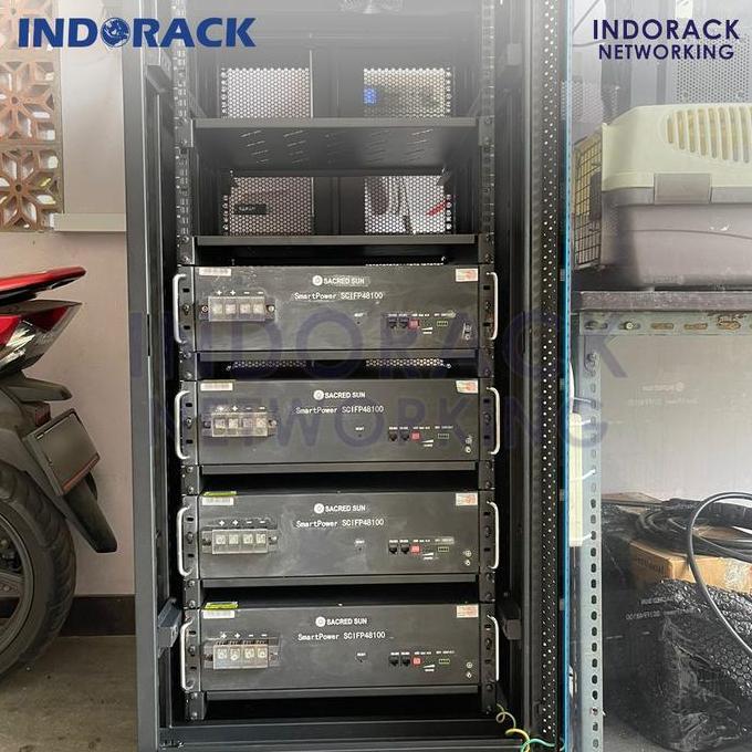Jual Indorack Close Rack 42U Perforated Rak Server Depth 1150mm ...