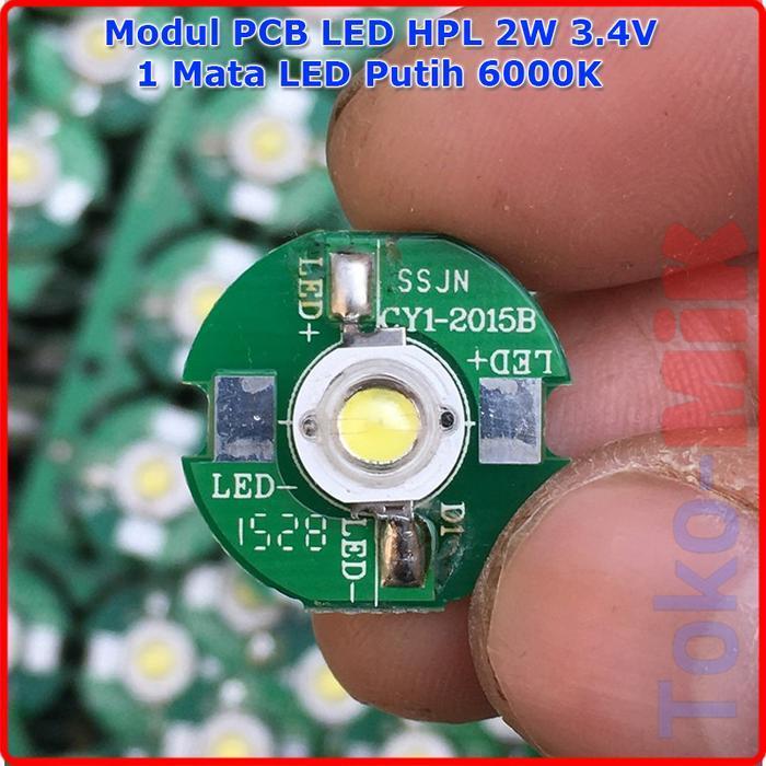 Jual Modul LED HPL Putih 2W 1 Mata LED HPL 6000K PCB Hijau | Shopee ...