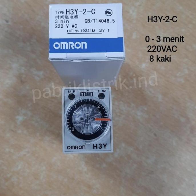 Jual Timer Relay H3Y 2 C 3 Min 220V Ac Omron Original 3 Menit Restock ...