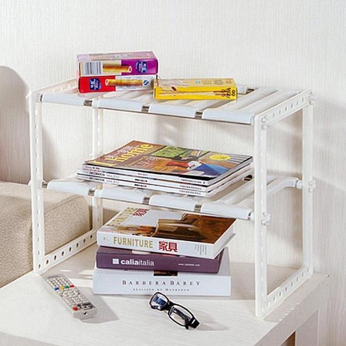 Jual Rak Buku Laptop Organizer Rak Besi Susun Minimalis Kokoh Meja ...