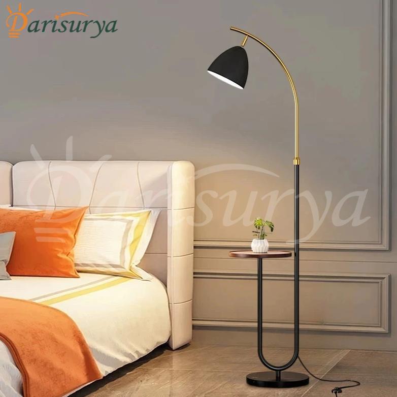 Jual Standing Lamp Floor Lamp Shelf Rack Lampu Lantai Rak Ruang Tamu ...
