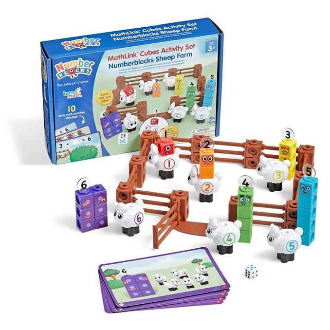Jual Hand2Mind MathLink Cubes Activity Set Numberblocks Sheep Farm ...