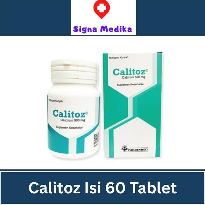 Jual Calos Chewable Tablet 500mg Isi 60 Tablet - Multivitamin Kalsium ...