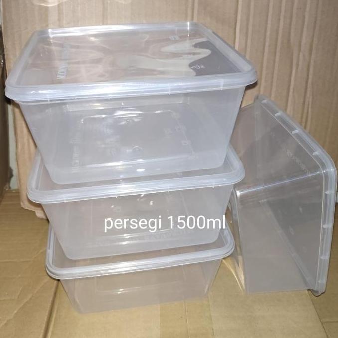 Jual Starsix- Kotak Makan Persegi 1500Ml - Box Thinwall Food Container ...