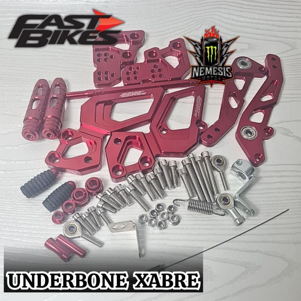 Jual Underbone Xabre Full Cnc FootStep Underbone Pijakan kaki Xabre R15 ...