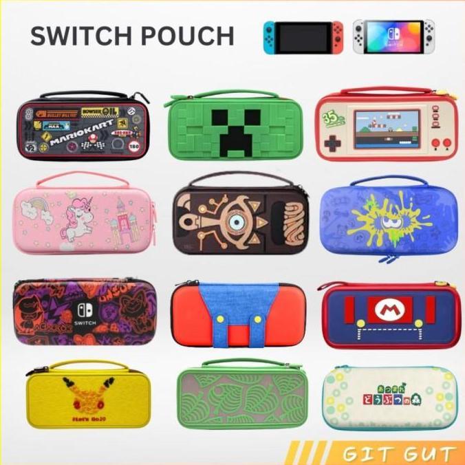 Jual Nintendo Switch V1 V2 OLED Thematic Pouch Storage Travel Case Bag ...