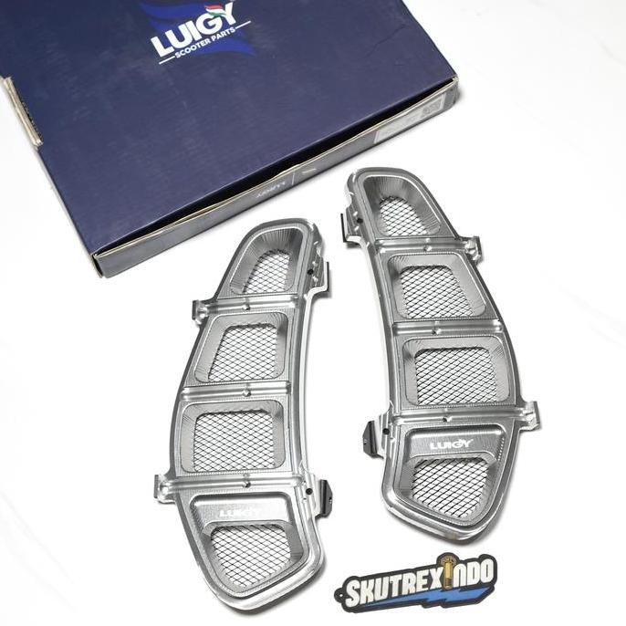 Jual TERBARU - Air Inlet Grill Glove Box Luigy Silver Vespa GT Series ...