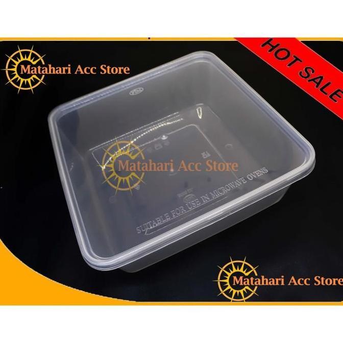 Jual THINWALL PERSEGI 2000ML - KOTAK MAKAN BOX FOOD CONTAINER - ISI ...
