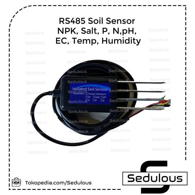 Jual BEBAS ONGKIR - RS485 Soil NPK PH EC Temp humidity Sensor tester 8 ...