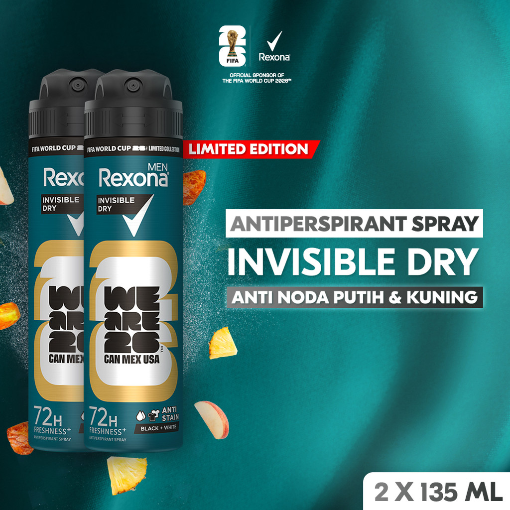 Jual Rexona Antiperspirant DEODORANT SPRAY Invisible Dry 135ml ...